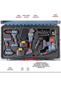 Stech End SXS402-20 V 4'lü Akülü Set