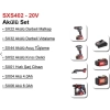 Stech End SXS402-20 V 4'lü Akülü Set