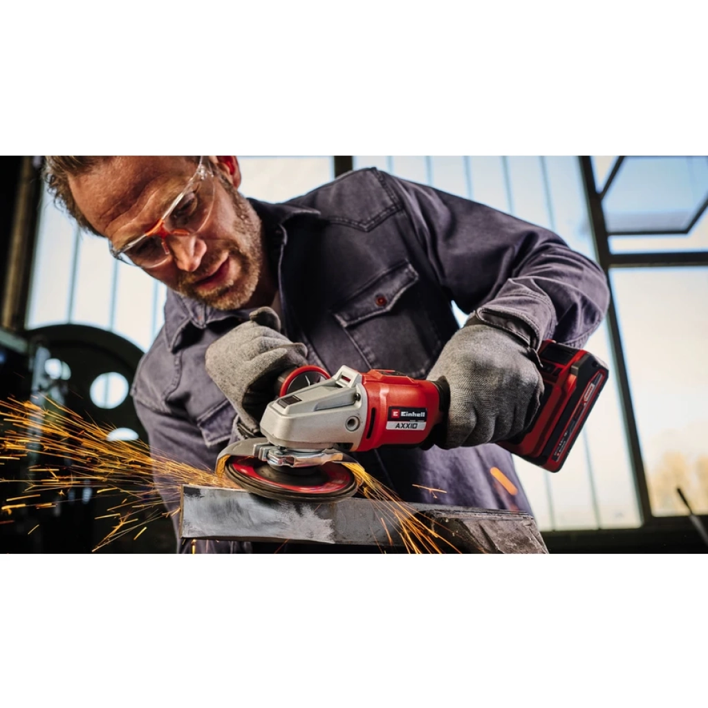 Einhell AXXIO 18/115 Q - Solo, Akülü Avuç Taşlama (Akü ve şarj cihazı dahil değildir)