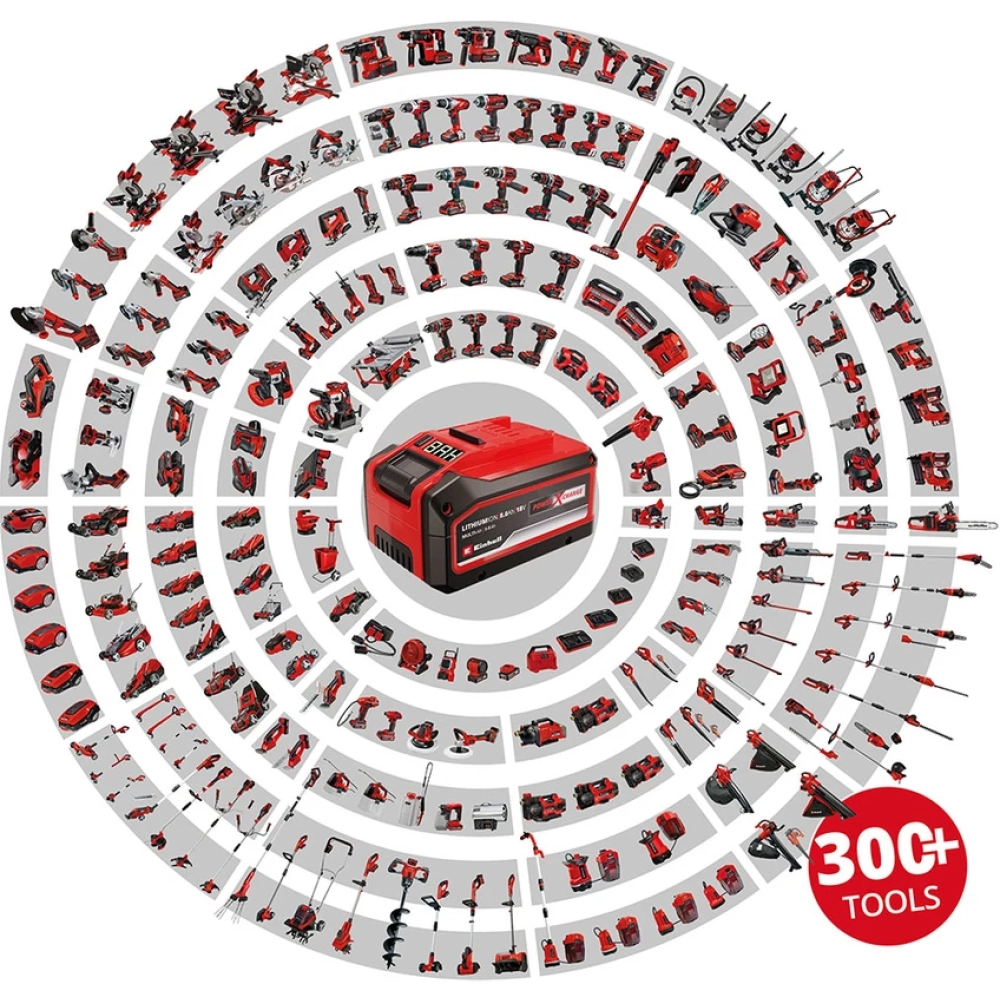 Einhell AXXIO 18/115 Q - Solo, Akülü Avuç Taşlama (Akü ve şarj cihazı dahil değildir)