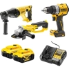 Dewalt DCD800NT + DCG412NT+ DCH133NT 3 Makineli 2 Akülü Set
