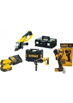 Dewalt DCG412NT ( 125MM ) +DCH133NT ( 2.6 J ) + DCF850NT ( 205 Nm) + 2x 5 Ah Akü + 1 Adet Dolum Cihazı