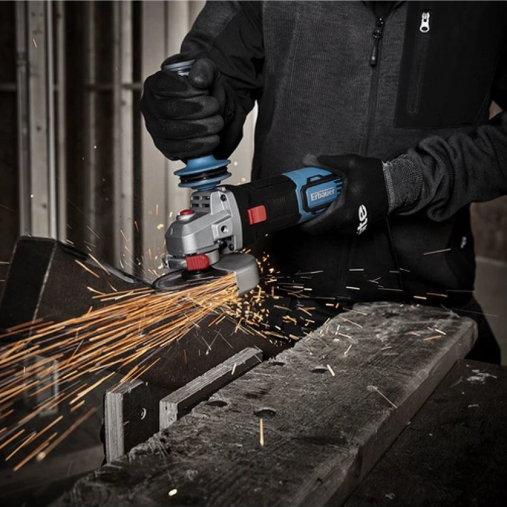 Erbauer  Şarjlı Avuç Spiral Taşlama Makinesi EAG18-Lİ  4 Ah 125 mm Tek Akü