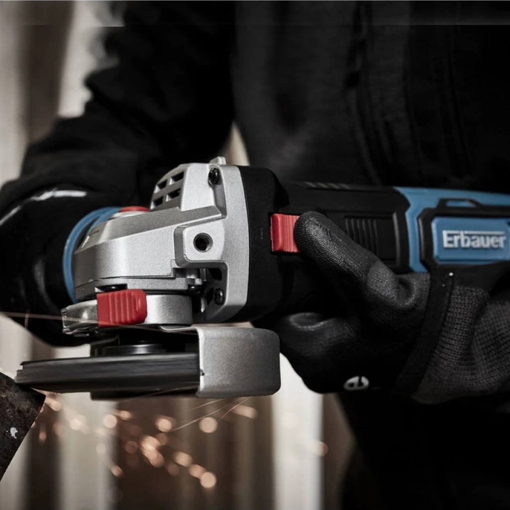 Erbauer  Şarjlı Avuç Spiral Taşlama Makinesi EAG18-Lİ  4 Ah 125 mm Tek Akü