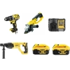 Dewalt DCD791NT + DCG412NT + DCH133NT + 2 x 5 Ah Akü + Şarj Cihazı