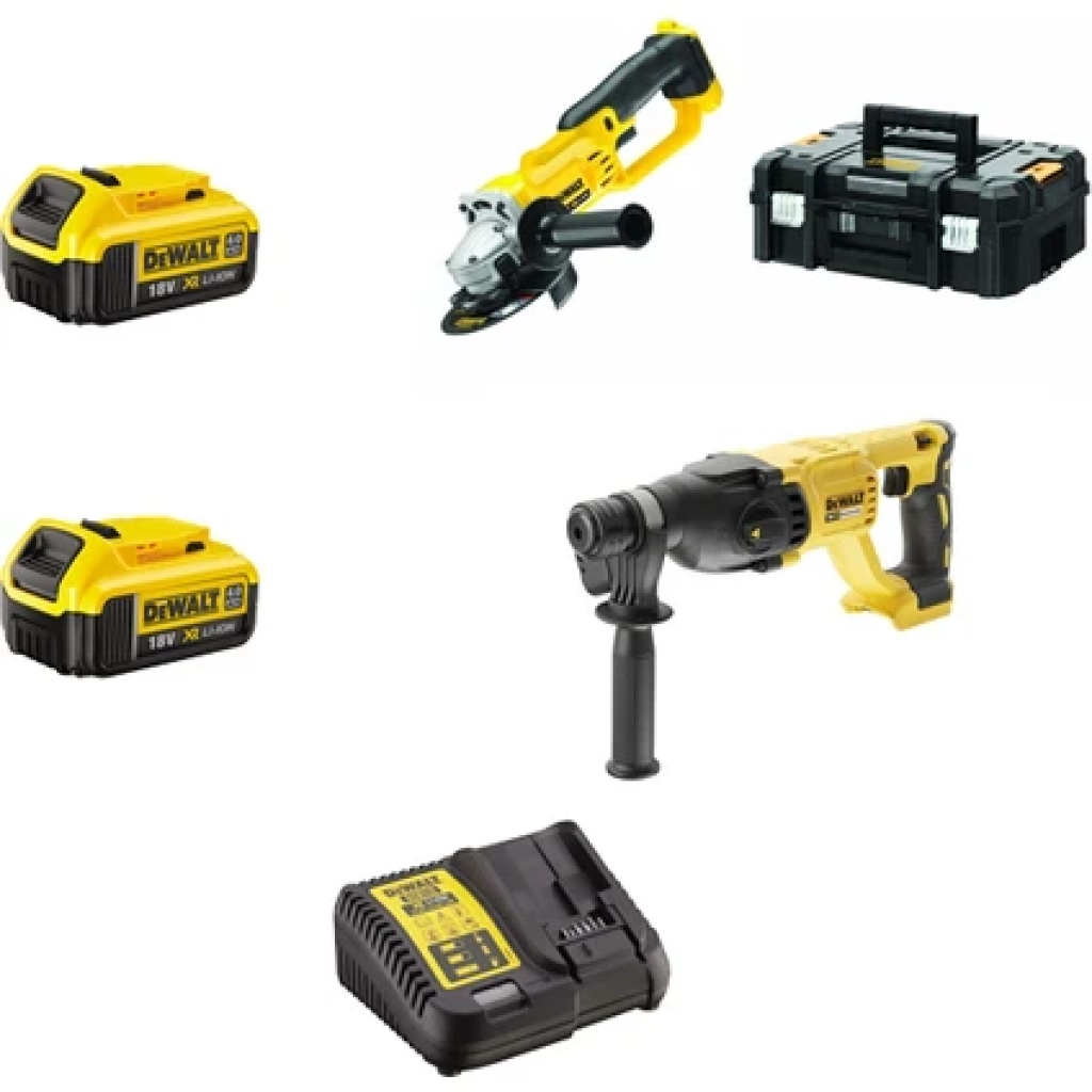 Dewalt Dch133Nt Şarjlı Kırıcı/Delici Ve Dgc412Nt Şarjlı Avuç Taşlama Makinası