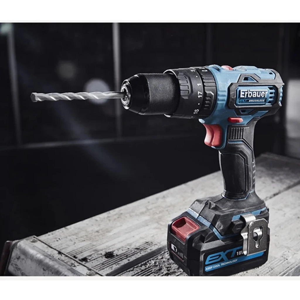 Erbauer Akülü Darbeli Vidalama  ECD18-LI-2  4AH Tek Akü