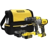 Stanley Kömürsüz 2'li Set 18V Stanley® Fatmax® V20, Darbeli Matkap, + Kömürsüz Somun Sıkma, 1X4AH Akü + Şarj Cihazı + Soft Çanta