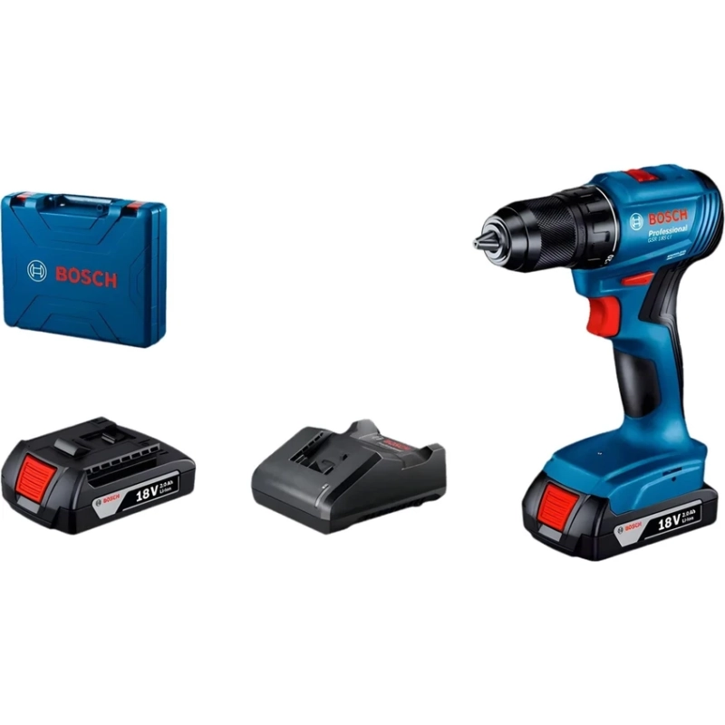 Bosch GSR 185-Li Çift Akülü 2Ah Vidalama Makinesi