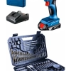 Bosch Gsr 185 Li (Tek Batarya) ve Bosch 103 Parça Aksesuar Seti