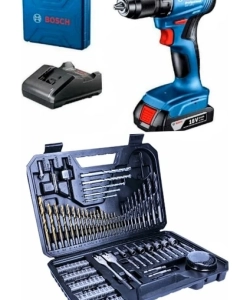 Bosch Gsr 185 Li (Tek Batarya) ve Bosch 103 Parça Aksesuar Seti