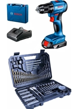 Bosch Gsr 185 Li (Tek Batarya) ve Bosch 103 Parça Aksesuar Seti