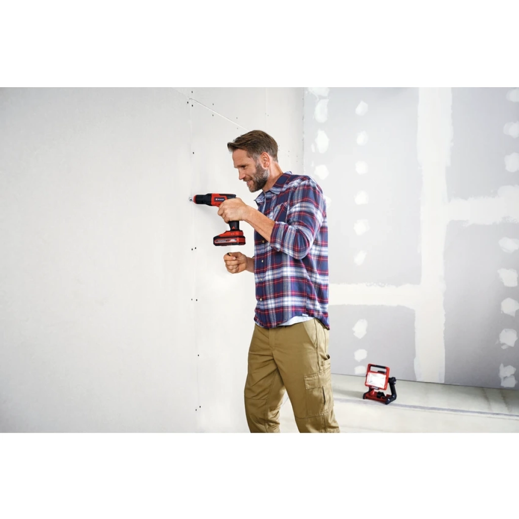 Einhell Akülü Alçıpan Vidalama TE-DY 18 Li-Solo Power X-Change (Lityum-İyon, 18 V, 4000 dev/dk, Derinlik Mesnedi, Sürekli Çalışma, Akü ve Şarj Cihazı 