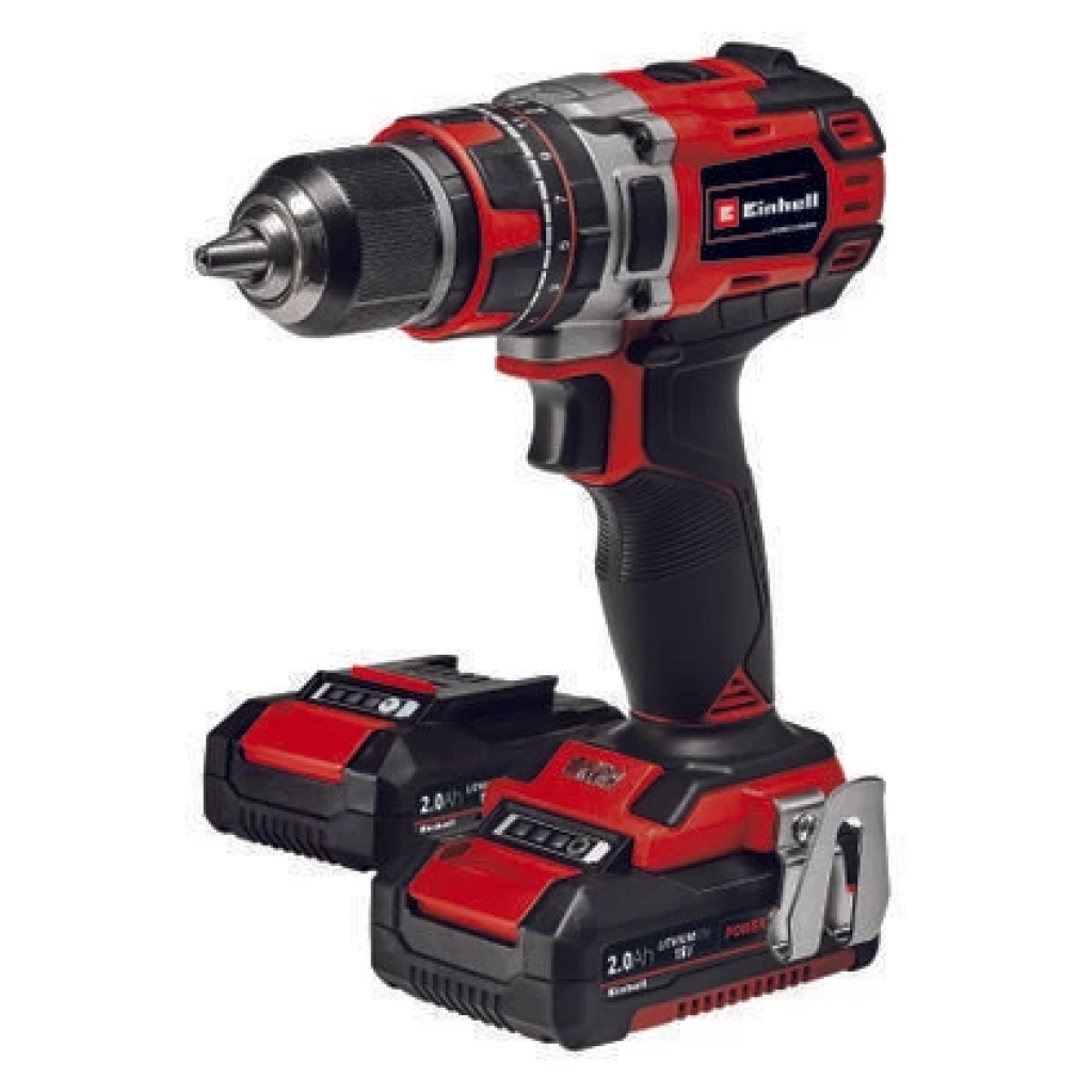 Einhell Professional Akülü Darbeli Vidalama TP-CD 18/50 Li-i BL Kit Power X-Change (18 V, kömürsüz, 50 Nm, darbeli delme fonksiyonu, 2x 2,0 Ah akü + ş