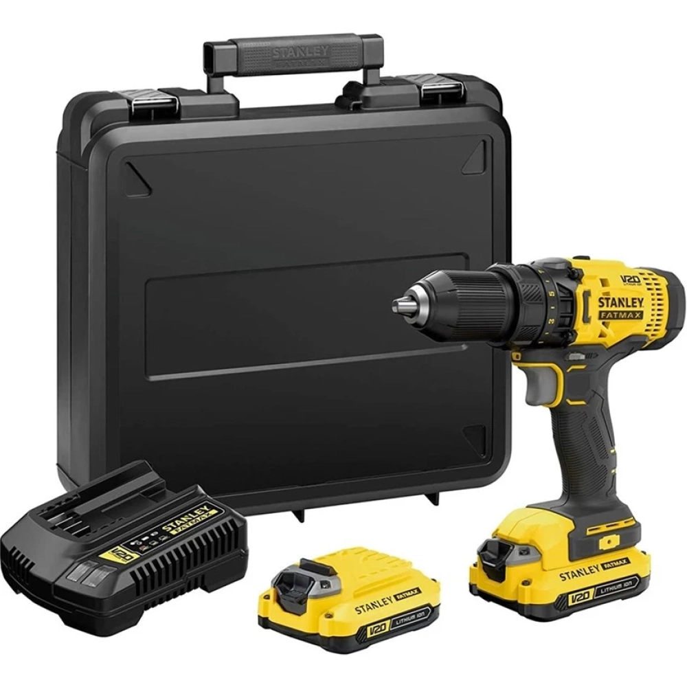 Stanley SCD700D2K 18V 2.0Ah Li-Ion Akülü Matkap Yüksek Tork ve Ergonomik Tasarım