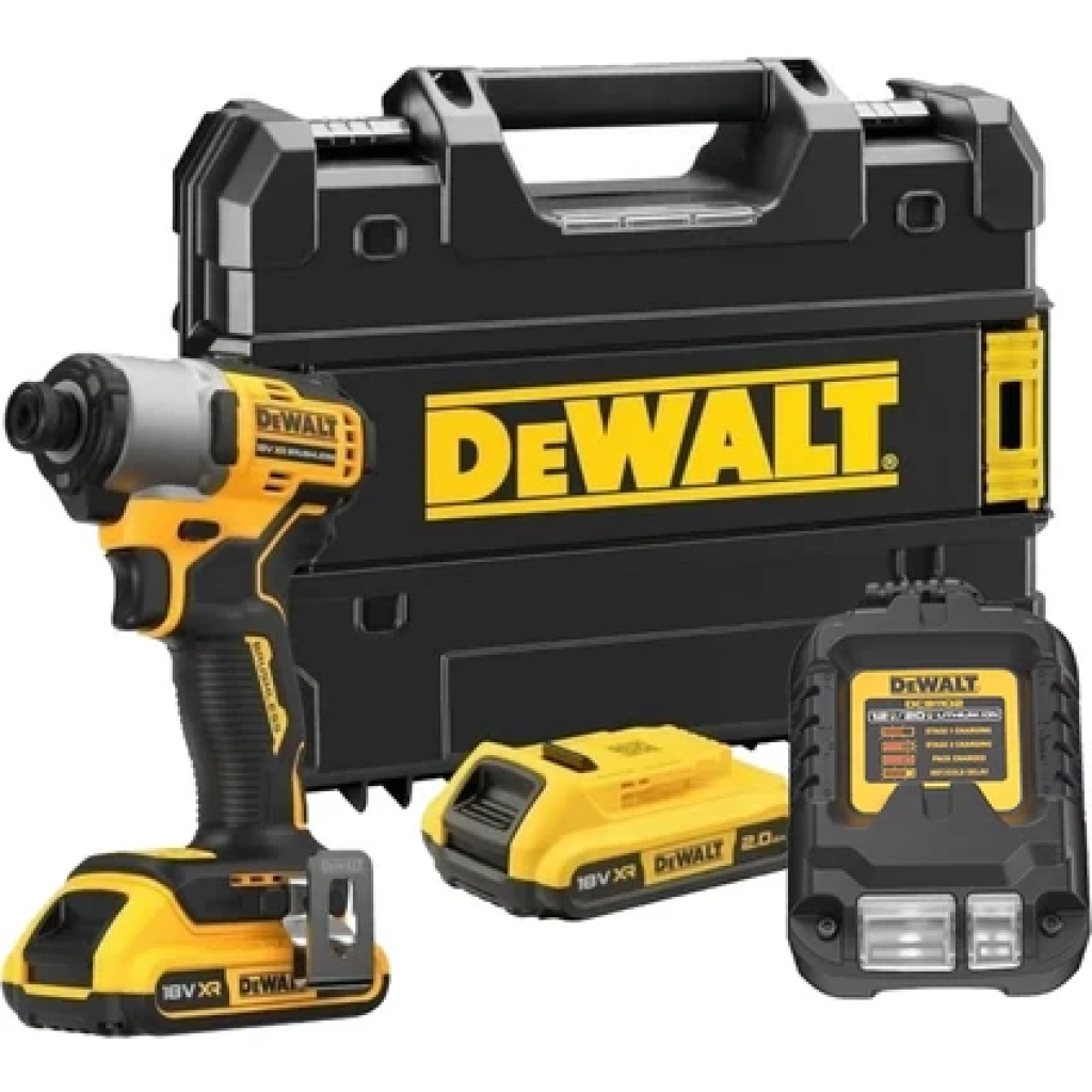 Dewalt DCF840D2T 18V 2.0AH Li-Ion Kompakt Kömürsüz Çift Akülü Darbeli Tornavida