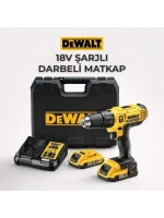 Dewalt DCD776D2-TR 18V 2.0 Ah Li-Ion Şarjlı Darbeli Matkap | 13 mm Mandren | 42 Nm Tork | Kömürlü, Çift Akülü | Taşıma Çantalı